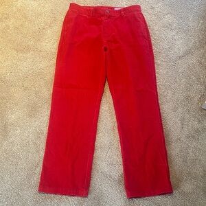 Vineyard Vines Preppy Red Corduroy Club Pants Size W33 L32